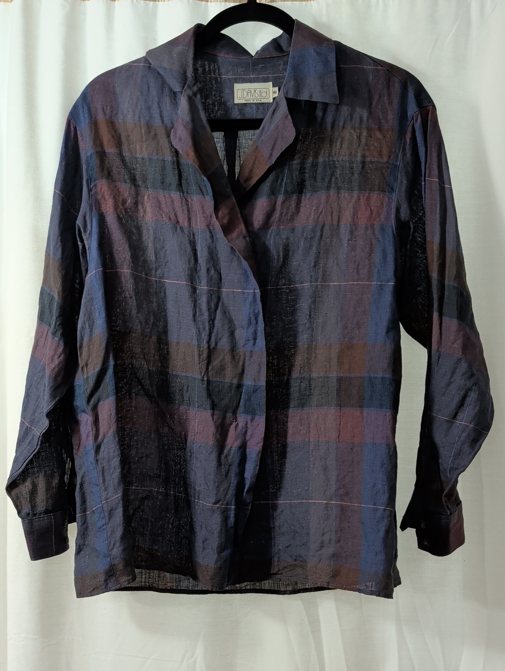J Davis Ltd. 100% Linen Blouse